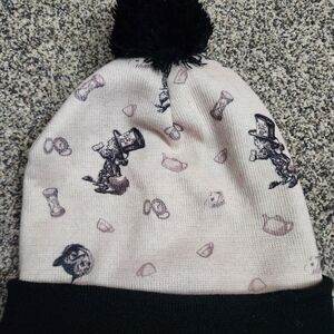 Classic Alice In Wonderland Beanie With Pom
